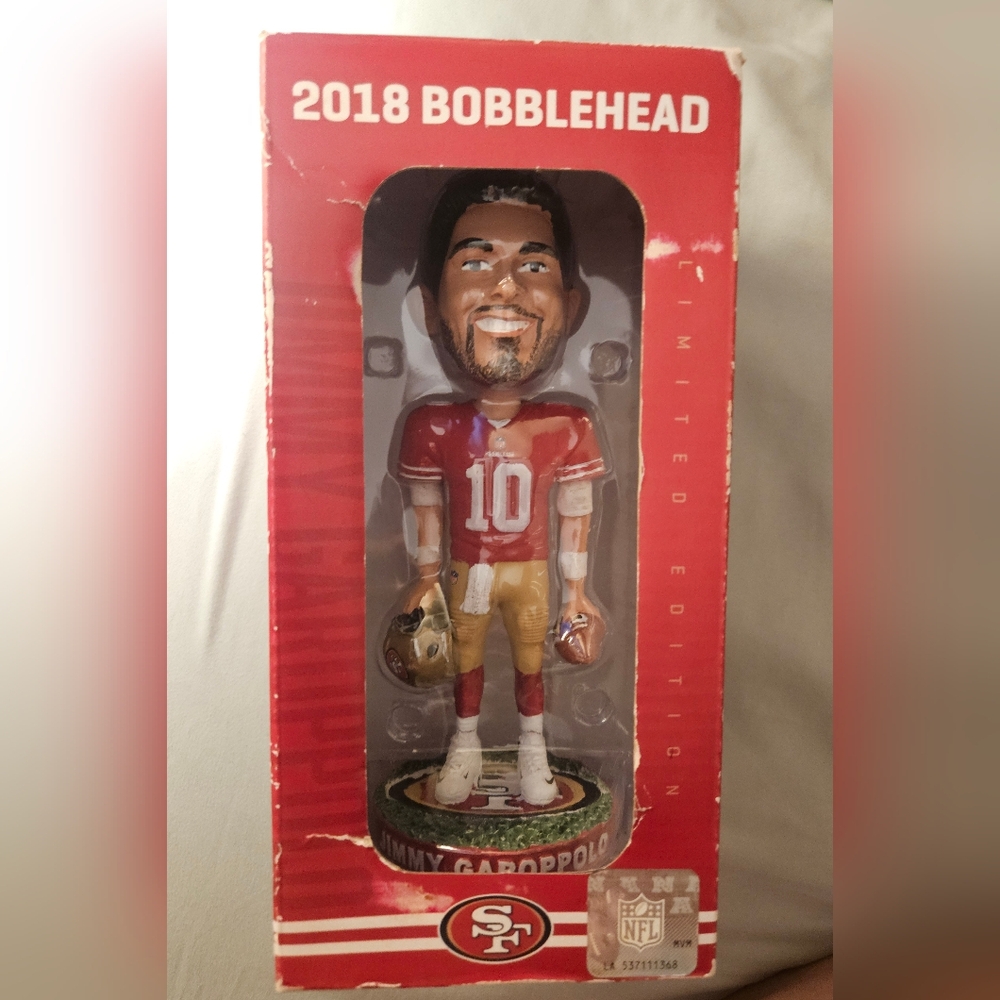 NWT Jimmy Garoppolo San Francisco 49er Bobblehead 2018 New in the box